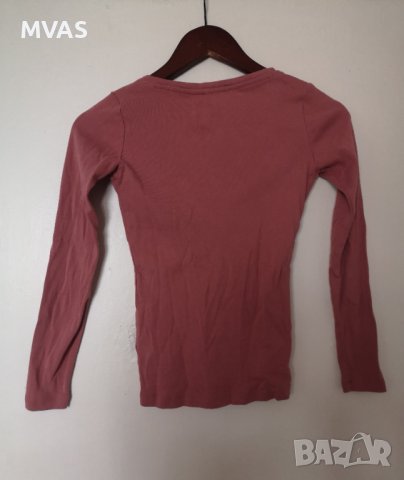 Нова - 50% дамска блуза с дълъг ръкав и триъгълно деколте XS , снимка 2 - Блузи с дълъг ръкав и пуловери - 40677023
