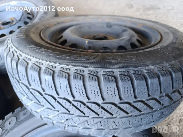 Зимни гуми с джанти 14 Chevrolet daewoo opel , снимка 4 - Гуми и джанти - 56070154