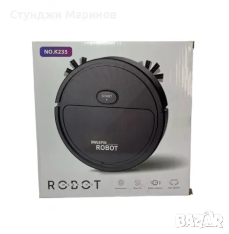 Интелигентна прахосмукачка робот 3в1 две четки и моп за почистване на домакинство, снимка 7 - Прахосмукачки - 49052950