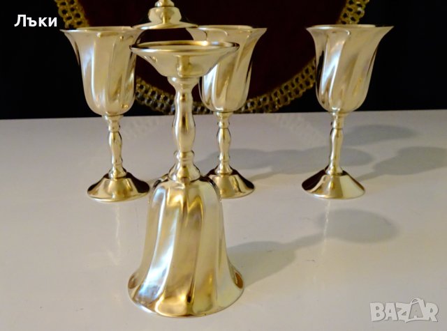 Бронзови чаши за ракия,многостен. , снимка 7 - Антикварни и старинни предмети - 38068388
