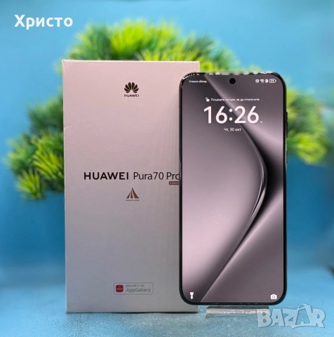 ГАРАНЦИОНЕН!!! Huawei Pura 70 Pro, 512GB, 12GB RAM, Black, снимка 2 - Huawei - 52238282