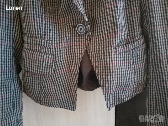 Сако ситно каре, снимка 5 - Сака - 52649045