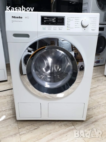 9кг - Miele - Пара - TwinDos - Подсветка - Пералня Миеле 12м Гаранция, снимка 13 - Перални - 54249322