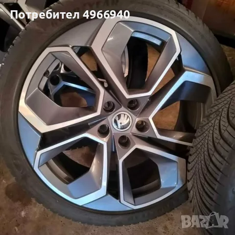 Джанти ор. Skoda Oktavia VRS SPORT R19 J7.5 ET48 5.112 със перфектни гуми