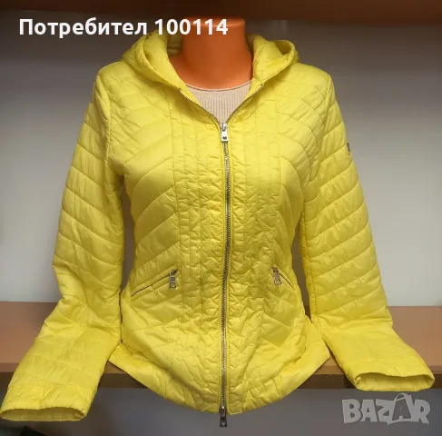 Жълто дамско яке шушляк S/M ново