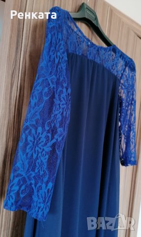 Страхотен комплект в турско синьо, снимка 3 - Рокли - 31525910