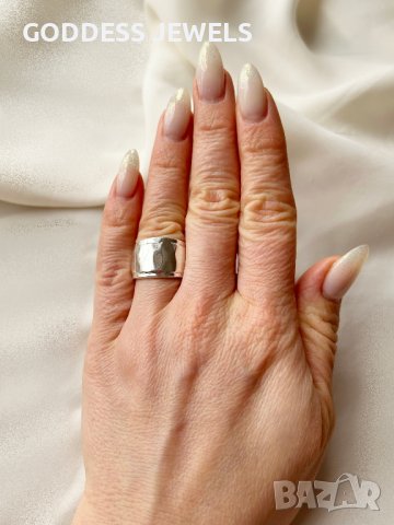 Уникален масивен сребърен пръстен 512