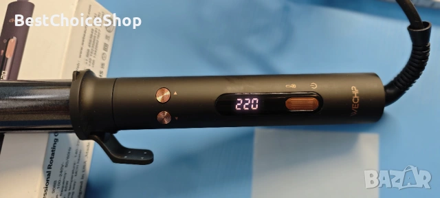 Въртяща се автоматична маша на 360°, WeChip с LED дисплей за къдрене​, снимка 5 - Маши за коса - 54103925