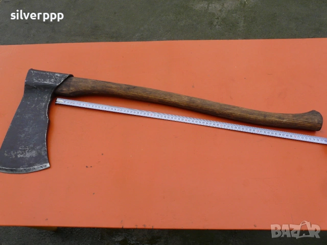  Огромна стара кована брадва - 600 , снимка 4 - Други ценни предмети - 53302898