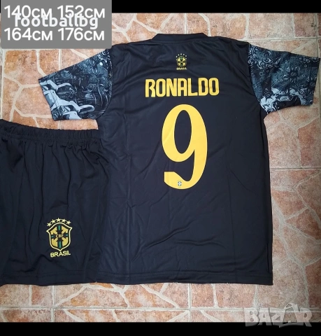 RONALDO 9 RONALDINHO 11 NEYMAR 10 детско юношески футболни екипи 💙⚽️ BRAZIL , снимка 2 - Футбол - 35658050