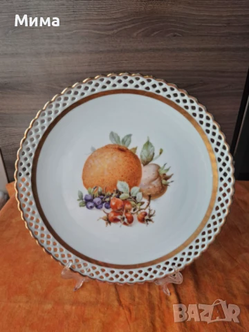 Порцеланово плато с плодове, снимка 3 - Аксесоари за кухня - 50634562