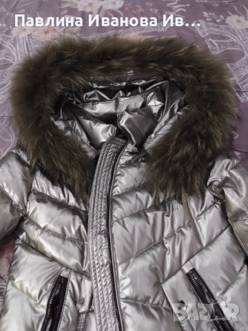 Продавам зимно яке с естествен косъм.Последна бройка С, снимка 3 - Якета - 52743522
