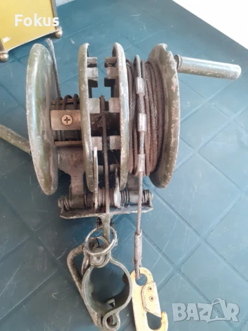 Стара руска военна лебедка с два барабана, снимка 5 - Антикварни и старинни предмети - 50863195