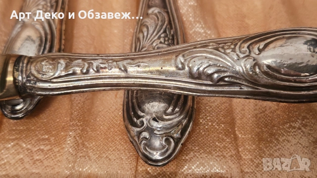 Сребърни десертни прибори, снимка 5 - Прибори за хранене, готвене и сервиране - 54140236