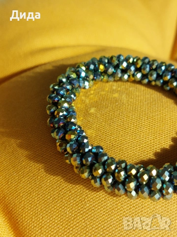 Гривни изплетени с кристални мъниста ESBBELA, снимка 6 - Гривни - 53948143