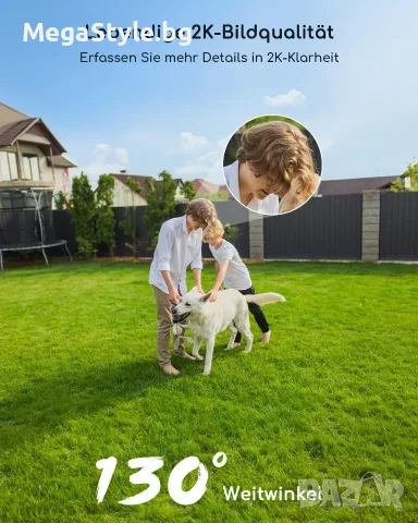 Камера за наблюдение COOAU C4 2K Outdoor Surveillance Camera 10000mAh, снимка 3 - IP камери - 55734730