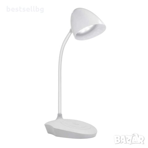 Стилна и мощна акумулаторна настолна нощна лампа с LED осветление мощност 9W три режима на сила на с, снимка 6 - Настолни лампи - 29096674