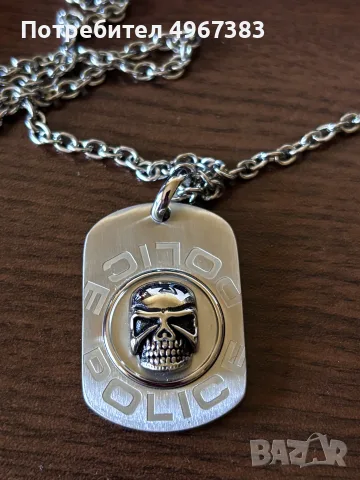 Мъжко колие POLICE, снимка 2 - Колиета, медальони, синджири - 56336463