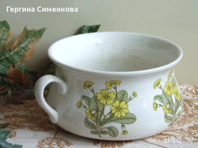 Стар английски порцеланов съд