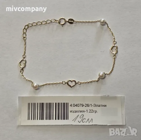 Златна гривна 1.22гр.19см