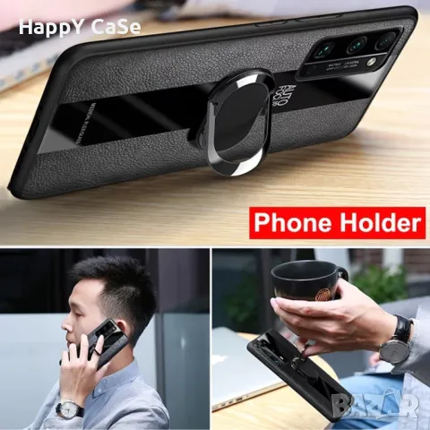 Honor 200 / 90 / 90 Lite / PORSCHE Кожен кейс калъф гръб с магнитен пръстен, снимка 6 - Калъфи, кейсове - 46772582