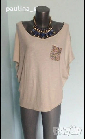 Три различни броя / Дамски топ / блуза тип туника "Zara" и Italy / унисайз , снимка 10 - Туники - 36901939