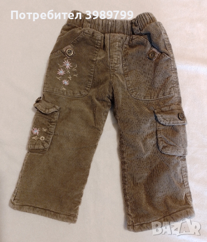Джинсов панталон и яке за момиче, 12-18м, снимка 2 - Панталони и долнища за бебе - 44530979