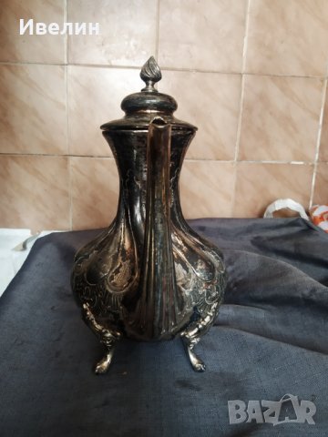 посребрена метална кана Джордж IV, снимка 2 - Антикварни и старинни предмети - 30937925