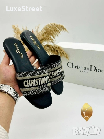 Dior 🤍Дамски Чехли, снимка 4 - Чехли - 54137291