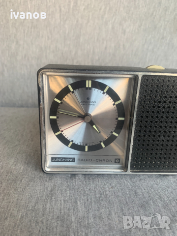 Стар настолен часовник Junghans Radio-Chron Blaupunkt радио, снимка 2 - Радиокасетофони, транзистори - 44587813