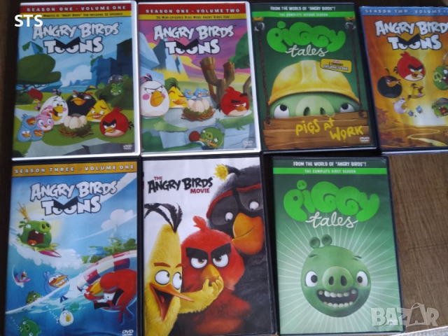 DVD angry birds toons различни сезони