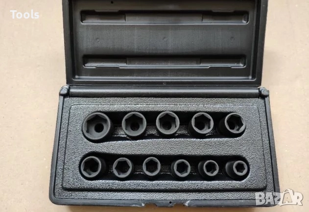 CUSTOR TOOLS 3/8 11 броя 8-19mm ударни вложки хром-молибденова стомана, снимка 2 - Гедорета - 52887050