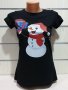 Нова дамска коледна тениска с дигитален печат Снежко, Снежен човек, снимка 3