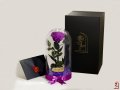 Лилава Вечна Роза в Стъкленица / Оригинален Подарък за Жена / Лилава Естествена Вечна Роза, снимка 2