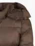 Тъмнокафяво зимно мъжко яке с контрастен кант, снимка 6