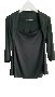 интересна черна блуза с 3/4 ръкав, снимка 1 - Блузи с дълъг ръкав и пуловери - 8986072
