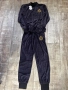 Нов плюшен тъмно син сет комплект ат две части спортен елегантен костюм, снимка 2