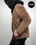  Мъжко кафяво поларено • шерпа флийс яке WEEKDAY Cody pile fleece cardigan – размер M•L, снимка 3