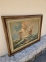 Страхотна антикварна авторска майсторска картина масло върху платно , снимка 6