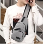 Удобна многофункционална чанта/раница през рамо с USB , снимка 5