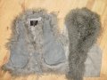 дамски, елеци естествен велур и косъм М и L/XL, снимка 2
