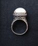 Стар турски пръстен с естествена перла / сребърен пръстен проба 925 , снимка 2