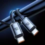 USB Type-C to USB Type-C Charging Cable 120W, найлонова оплетка, - 200 см, снимка 5
