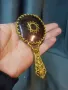 СТАРО ДАМСКО БРОНЗОВО АЖУРНО ОГЛЕДАЛО, снимка 4