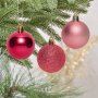 30 броя  Комплект Розови коледни топки, снимка 3