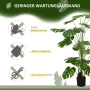 HOMCOM 180 см изкуствено растение Monstera , снимка 4