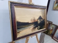 Пейзаж маслени бои върху платно, снимка 3