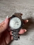 Сребърен дамски часовник неръждаема стомана с бял циферблат работи отлично трябва му батерия ❤️, снимка 5