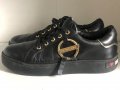 Love Moschino Logo Plaque Embellished Lace-up Sneakers Black Size uk 8 eu 41