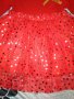 Червена рокля на звезди  4г, снимка 4